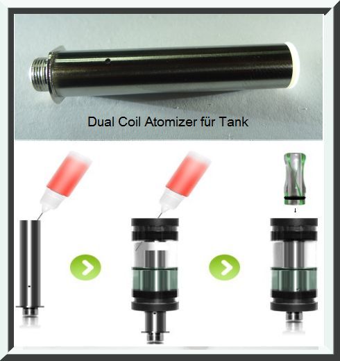 Dual Coil Atomizer f�r Tank
